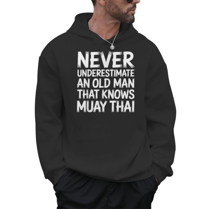 Muay Thai For Grandpa Men Mixed Martial Arts Men Hoodie