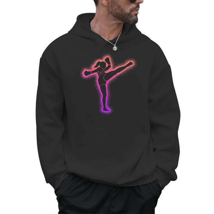 Muay Thai Martial Arts Kickboxer Women Girls Kickboxing Men Hoodie