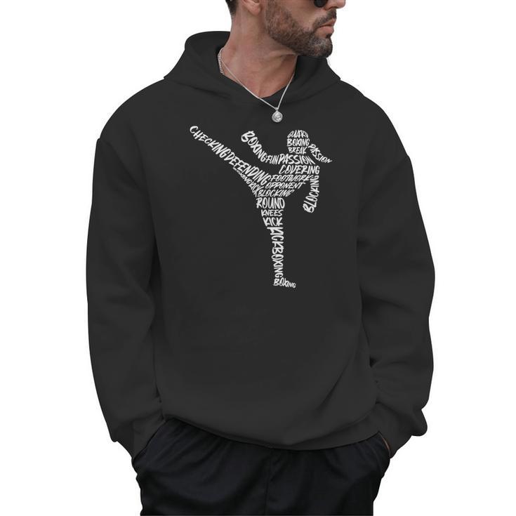 Muay Thai Martial Arts Typography Kickboxer Girls Kickboxing Men Hoodie