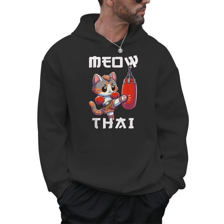 Muay Thai Meow Thai & Thai Boxing Muay Thai Cat Men Hoodie