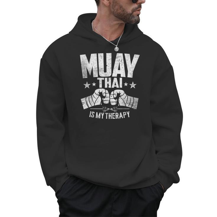 Muay Thai Is My Therapy Muay Thai Lovers Muay Thai Men Hoodie, trending gift Muay Thai Is My Therapy Muay Thai Lovers Muay Thai Men Hoodie, trending gift