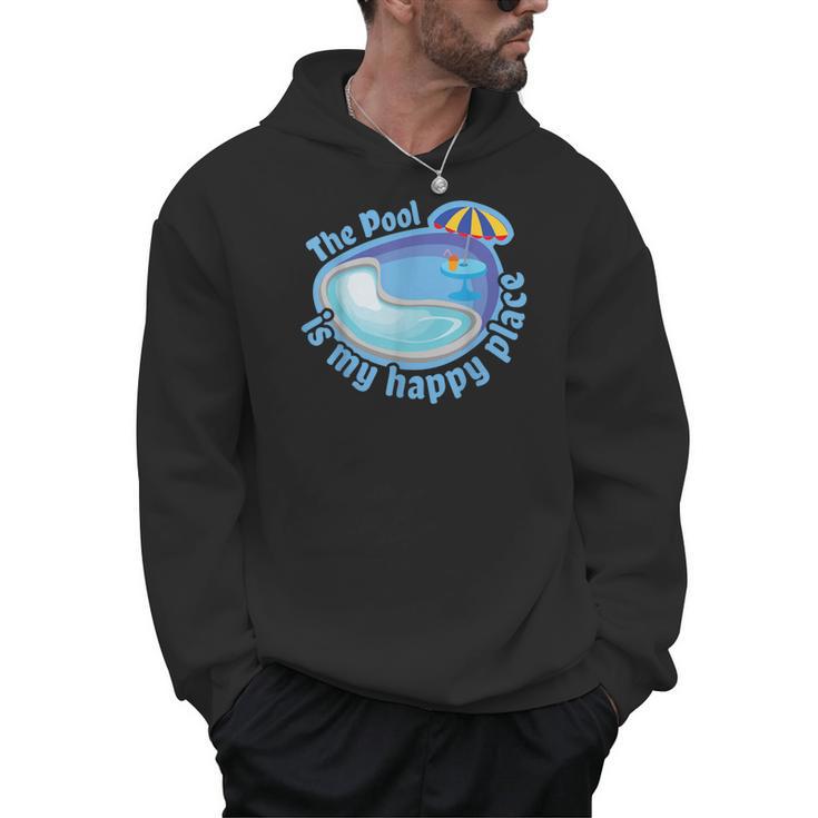 The Pool Is My Happy Place T Shirt Summer Swimming Tee Men Hoodie
