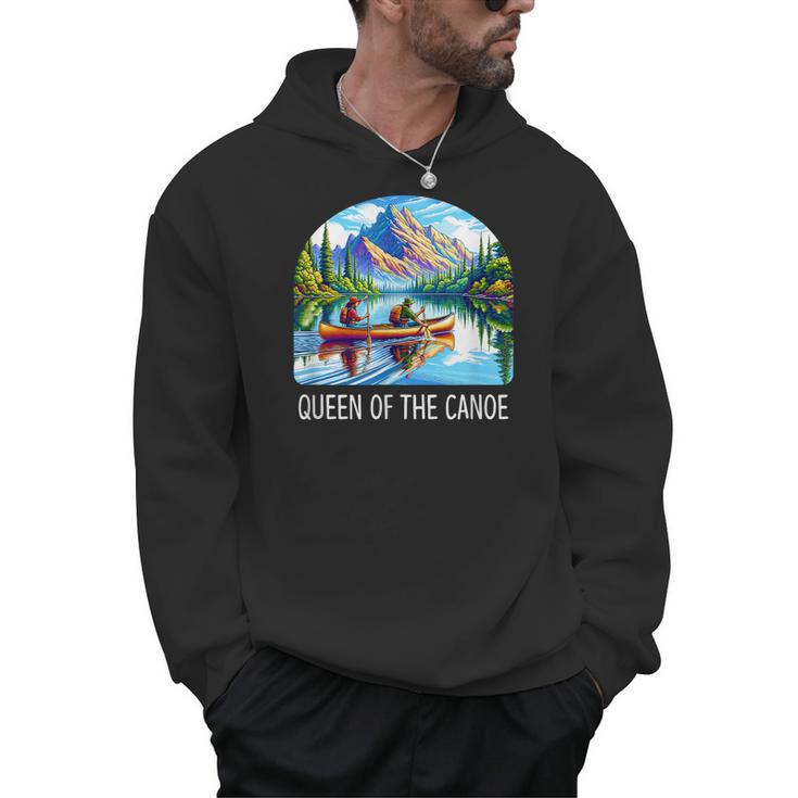 Queen Of The Canoe Canoeing Men Hoodie