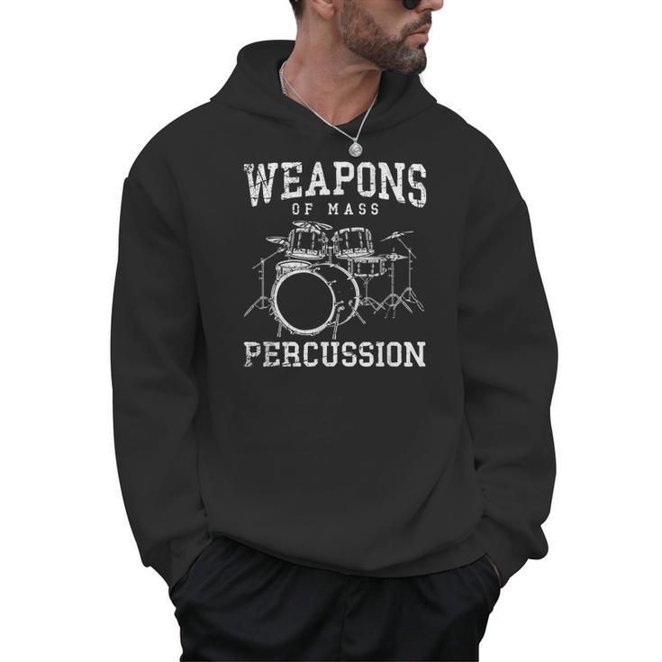 Rock Musician Drummer Drum Kit Men Hoodie