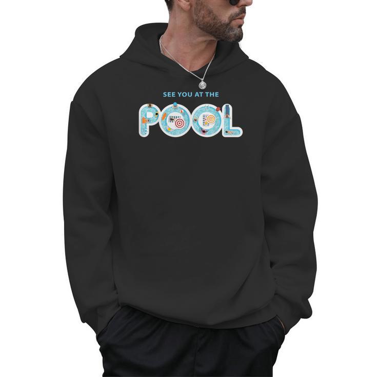See You At The Pool Summer Swimming Pool Men Hoodie