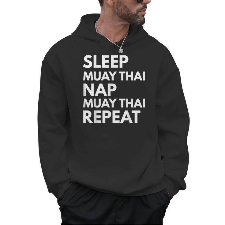 Sleep Nap Muay Thai Repeat Lover Martial Arts Men Hoodie