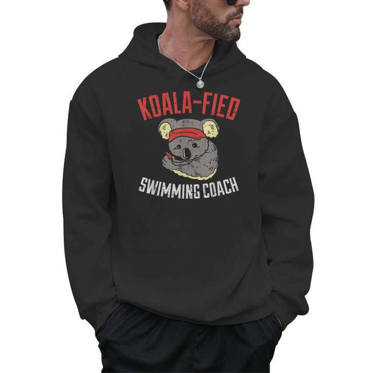 Swim Coach Saying Cute Swimming Coach Appreciation Men Hoodie