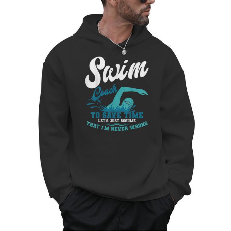 Swim Coach Swimming Lesson Sport Professional Instructor Men Hoodie