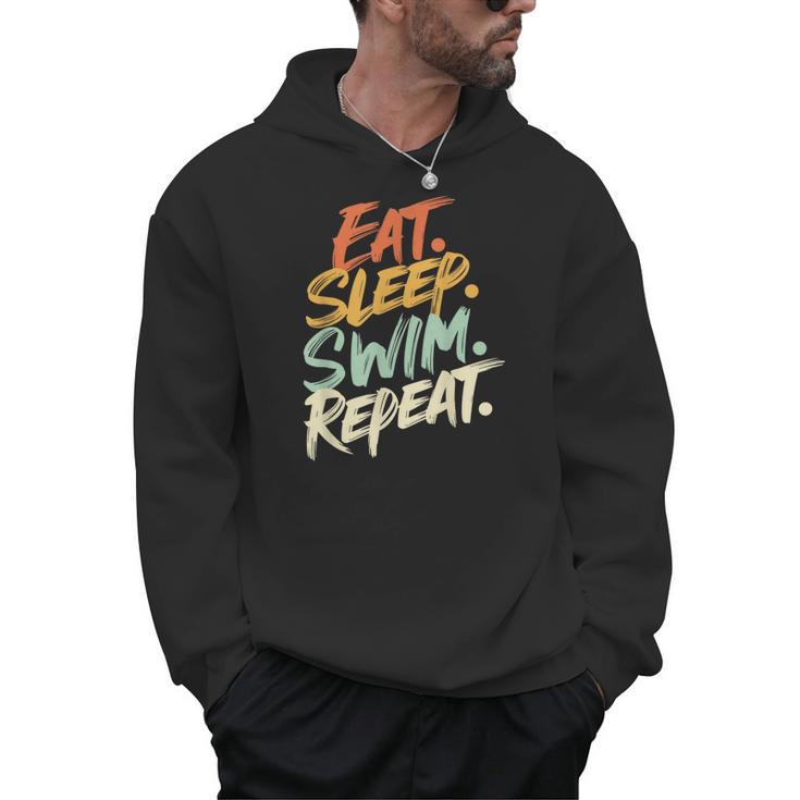 Swimmer Eat Sleep Swim Repeat I Swimming Men Hoodie