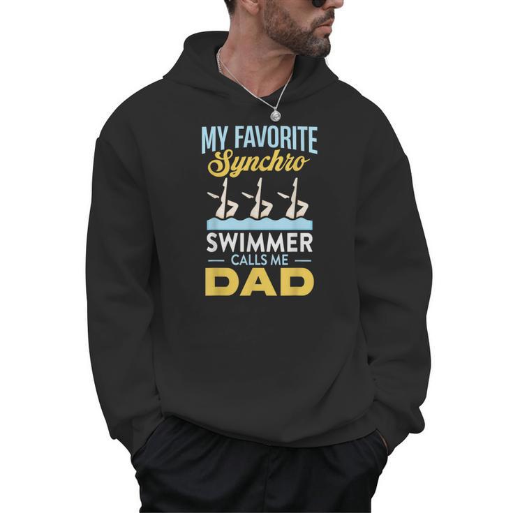 Synchronized Swimming Dad Favorite Synchro Swimmer Artistic Men Hoodie
