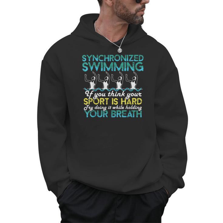 Synchronized Swimming Shirt Synchro Swimmer Artistic Men Hoodie