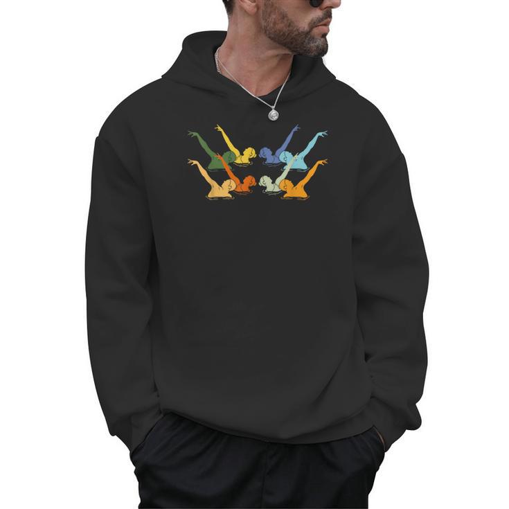 Vintage Synchronized Swimming Artistic Swimming Men Hoodie