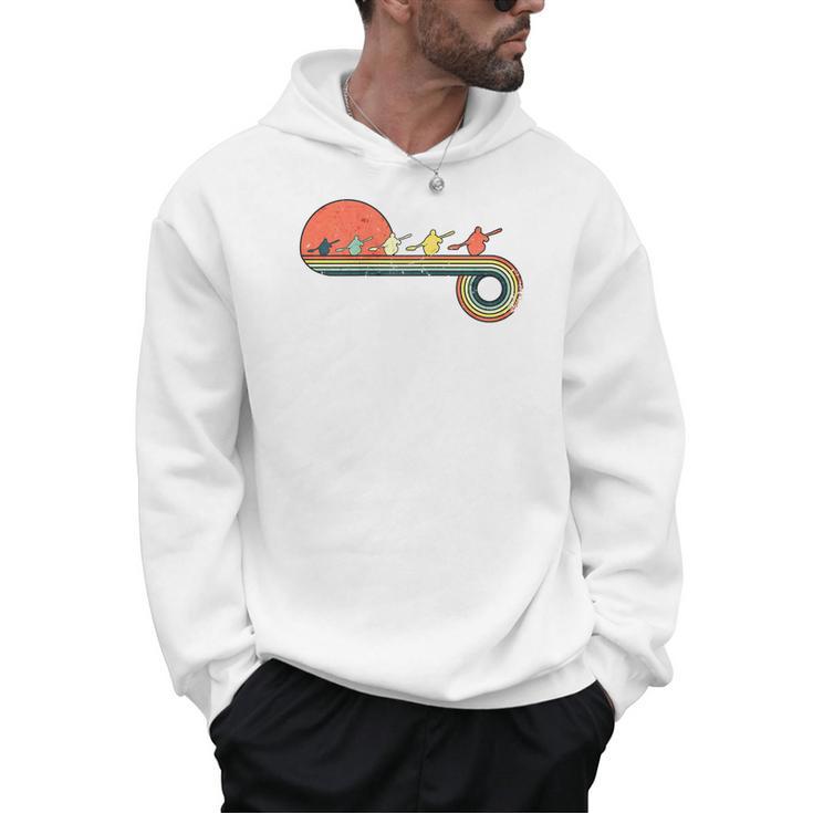 Canoe Retro Vintage Sunset Rainbow Raglan Baseball Tee Men Hoodie