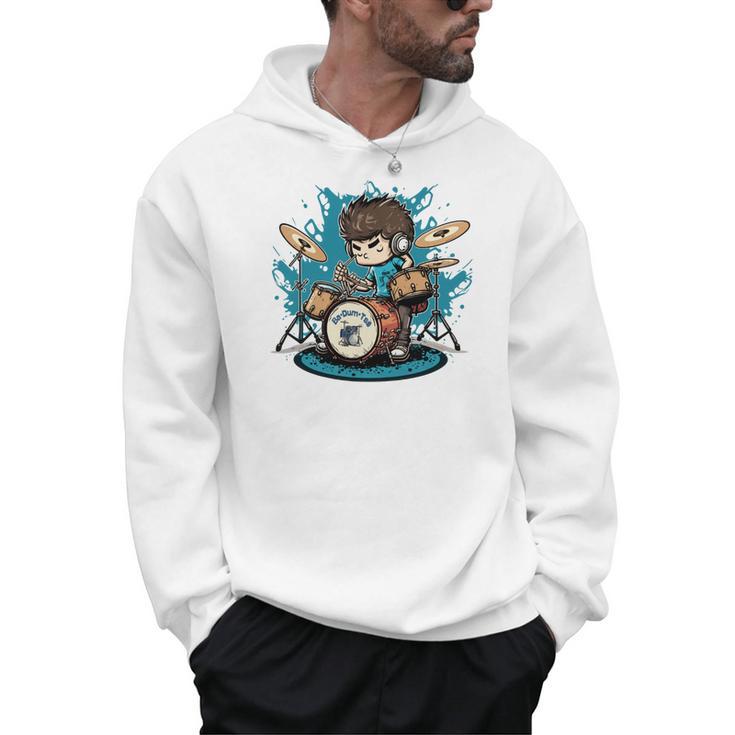 Drum Set Drumming Drummers Drum Kits Music Men Hoodie