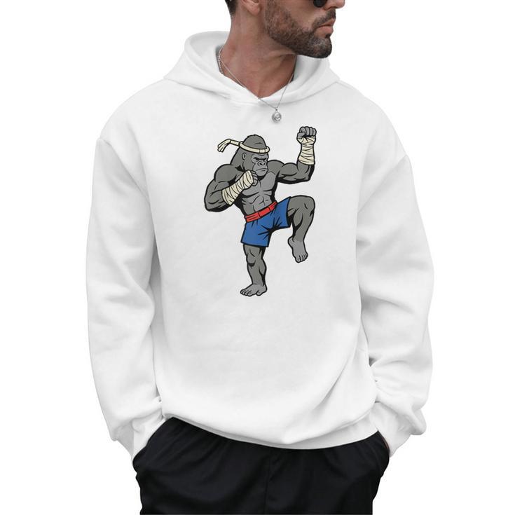 Gorilla Muay Thai Combat Sport Fighter Martial Arts 8 Limbs Raglan Baseball Tee Men Hoodie