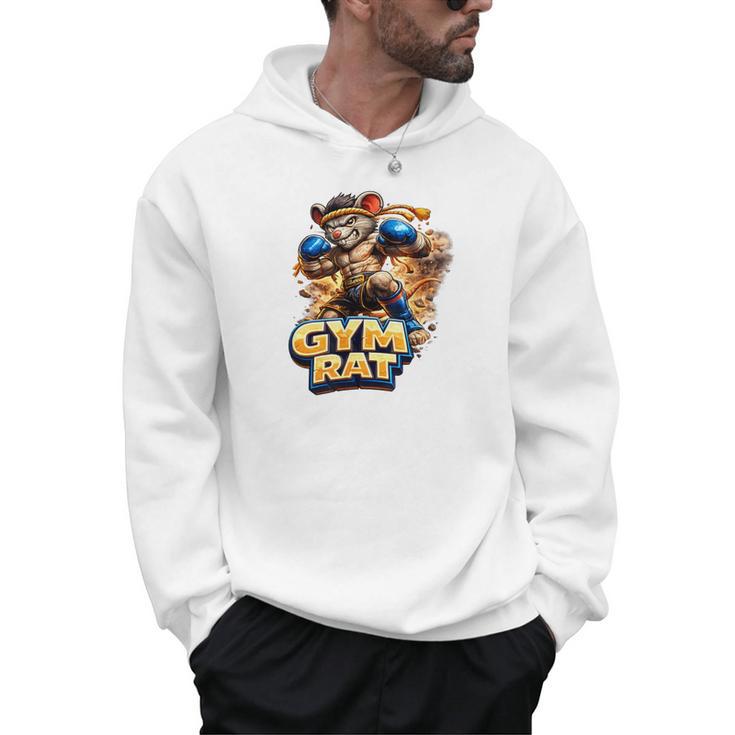 Gym Rat Kickboxing Nak Muay Thai Boxing Fighter Men Hoodie