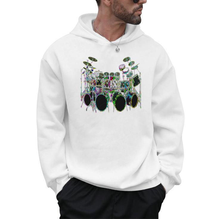 Large Drum Kit With Many Drums Men Hoodie