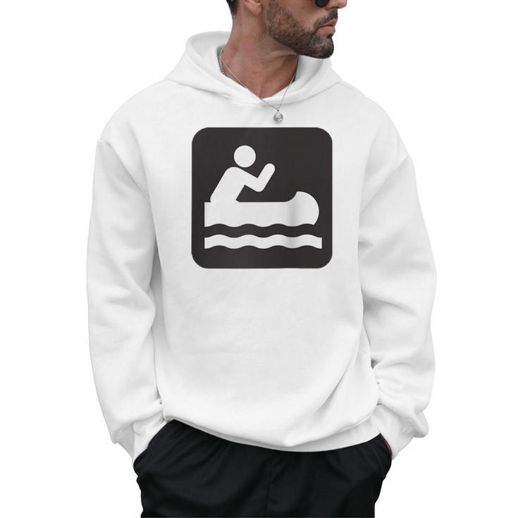 Outdoors Water Sports Canoe Canoeist Raglan Baseball Tee Men Hoodie