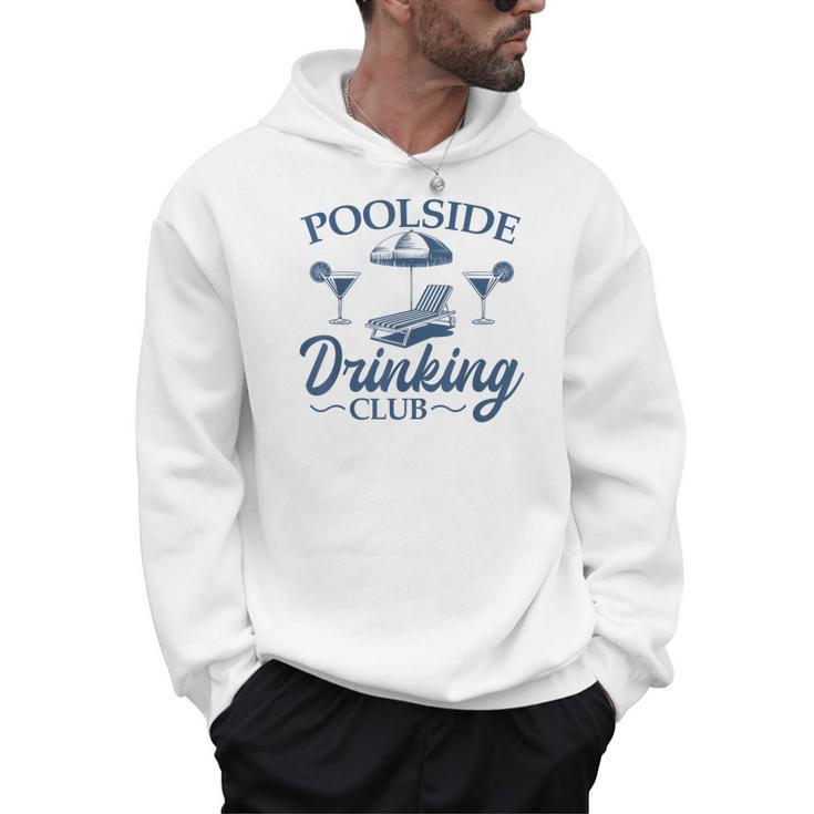 Pool Adult Poolside Drinking Club Summer Swimming Pool Party Men Hoodie