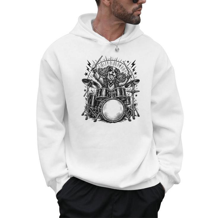 Spaniel Rock Drum Kit Men Hoodie, trending gift