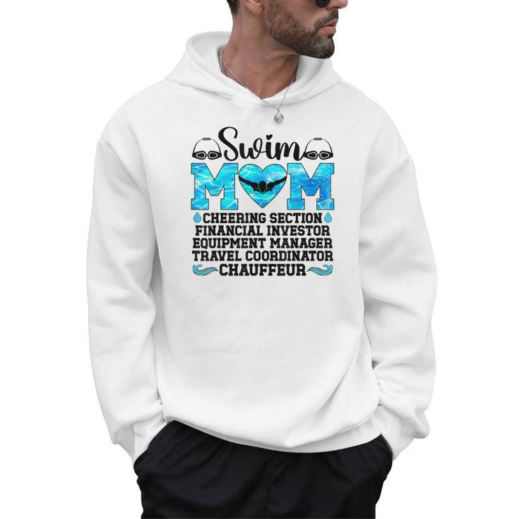 Swim Mom Definition Swimming Mother Of A Swimmer Mom Men Hoodie