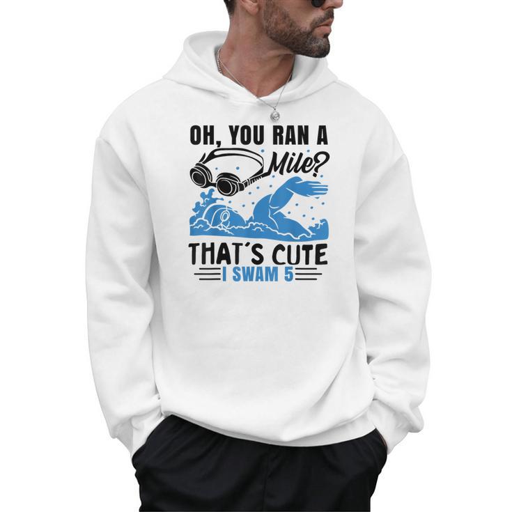 Swimmer Swimming Men Hoodie