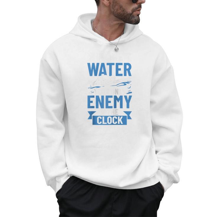 Swimming Enthusiast Swimming Expert Swimming Lover Swimmer Raglan Baseball Tee Men Hoodie