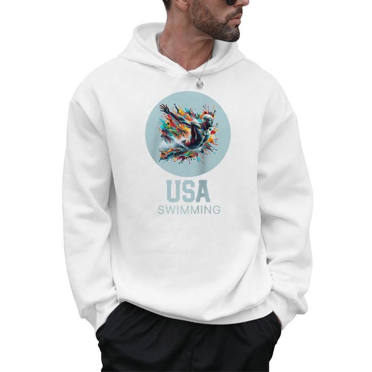 SWIMMING SPORT COMPETITIVE SWIM Raglan Baseball Tee Men Hoodie