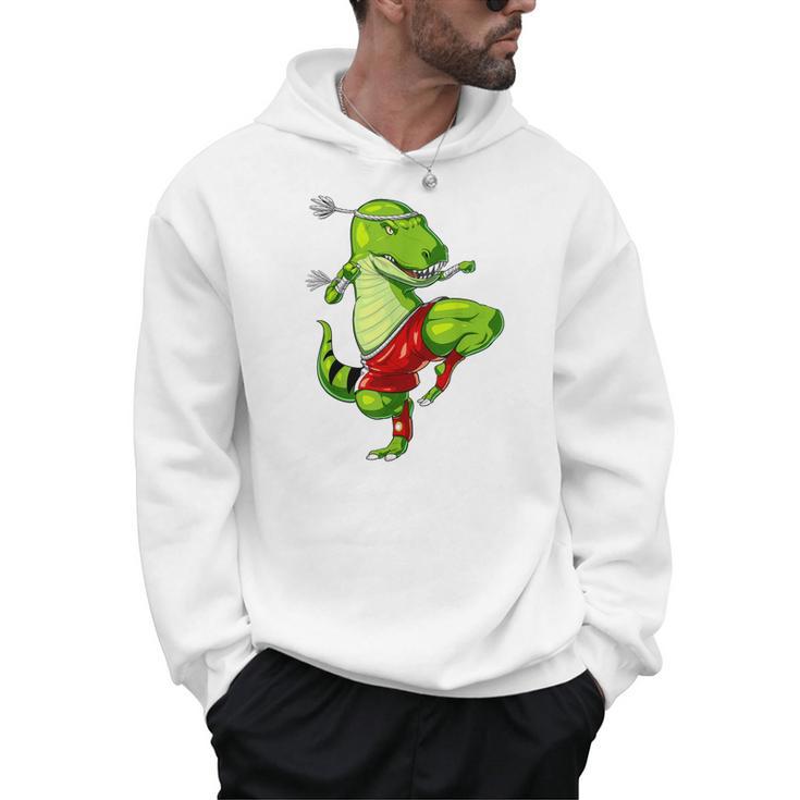 T-Rex Dinosaur Muay Thai Boxing Karate Martial Arts Kung Fu Men Hoodie