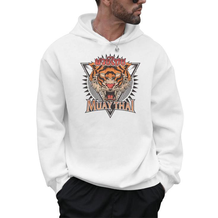 Tigar Muay Thai MMA Vintage Kickboxing Training Men Hoodie