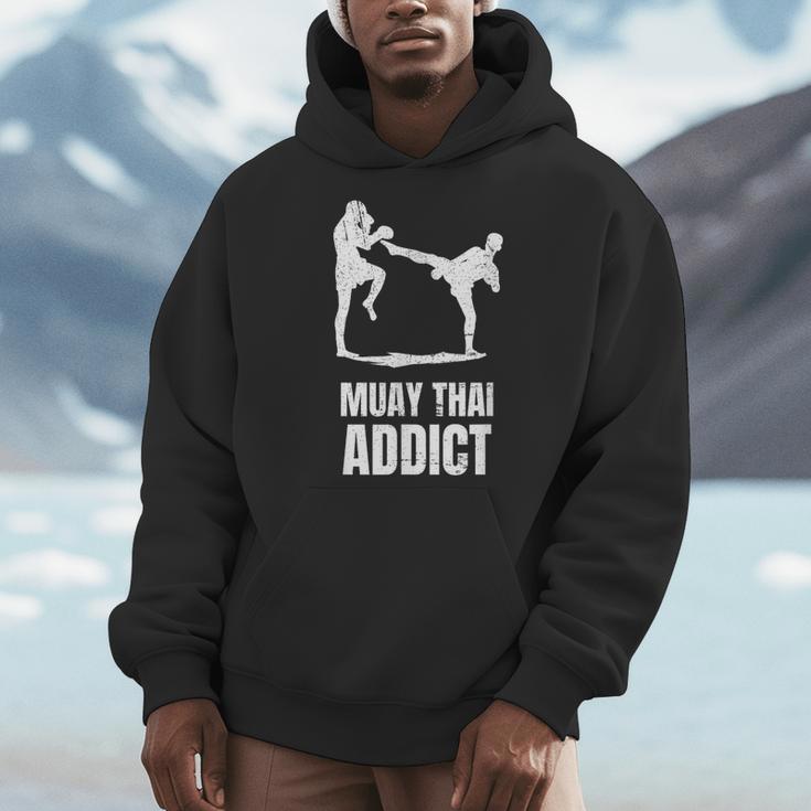 Addicted To Muay Thai Graphic Shirt Men Hoodie Addicted To Muay Thai Graphic Shirt Men Hoodie