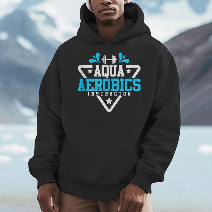 Aqua Aerobics Swimming Water Instructor Fitness Waterobics Men Hoodie