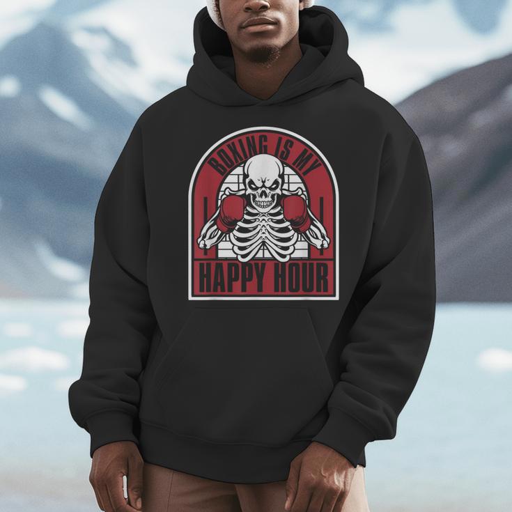 Boxing Is My Happy Hour Muay Thai Kickboxer Fan Boxing Men Hoodie Boxing Is My Happy Hour Muay Thai Kickboxer Fan Boxing Men Hoodie