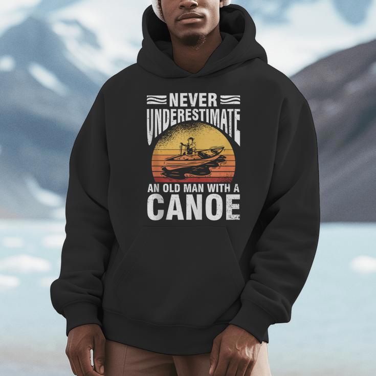 Canoe Old Man Sleeveless Men Hoodie Canoe Old Man Sleeveless Men Hoodie