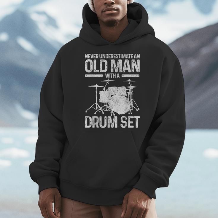 Drummer Drum Kit Vintage Drummer Men Hoodie Drummer Drum Kit Vintage Drummer Men Hoodie