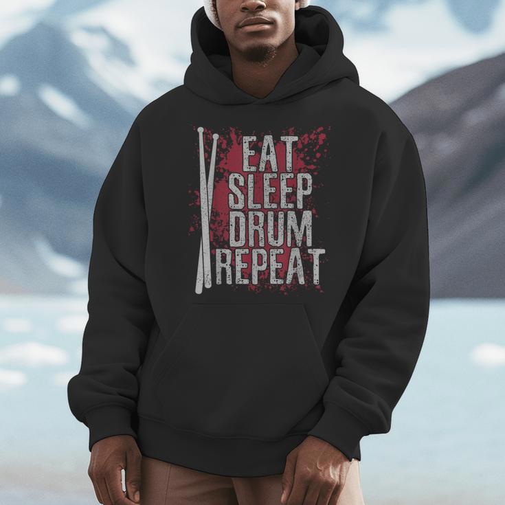 Drummer Eat Sleep Drum Repeat Drum Kit Musician Men Hoodie Drummer Eat Sleep Drum Repeat Drum Kit Musician Men Hoodie