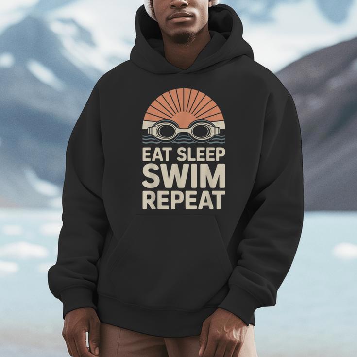 Eat Sleep Swim Repeat Swimmer Swimming Men Hoodie Eat Sleep Swim Repeat Swimmer Swimming Men Hoodie