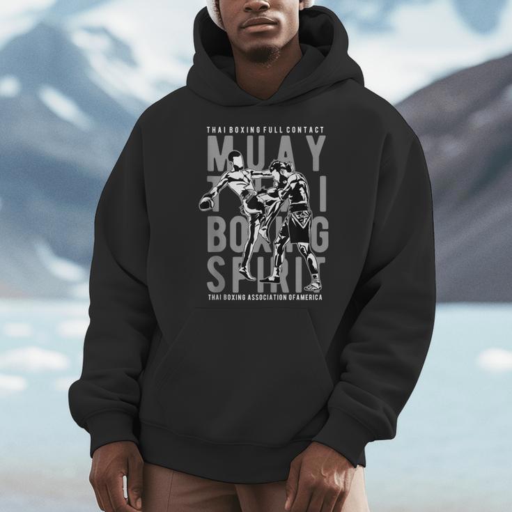 Full Contact Thai Boxing Association Of America Muay Thai Men Hoodie