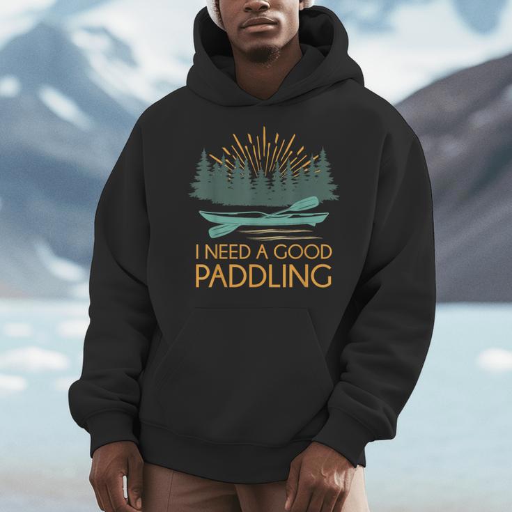 Kayaking Outdoor Water Sports Canoeing Paddle Kayak Men Hoodie