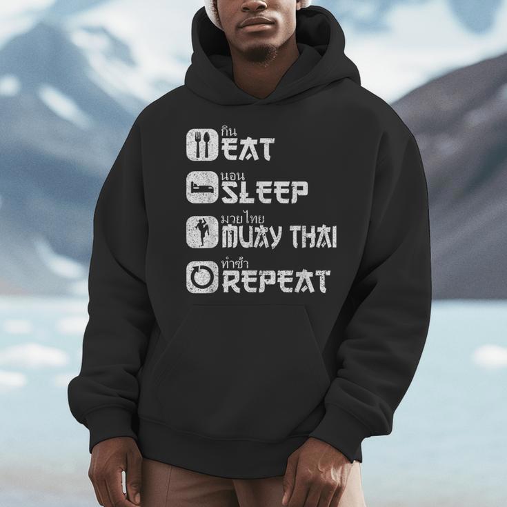 Muay Thai Boxing Thai Boxer Thai Kickboxing Men Hoodie