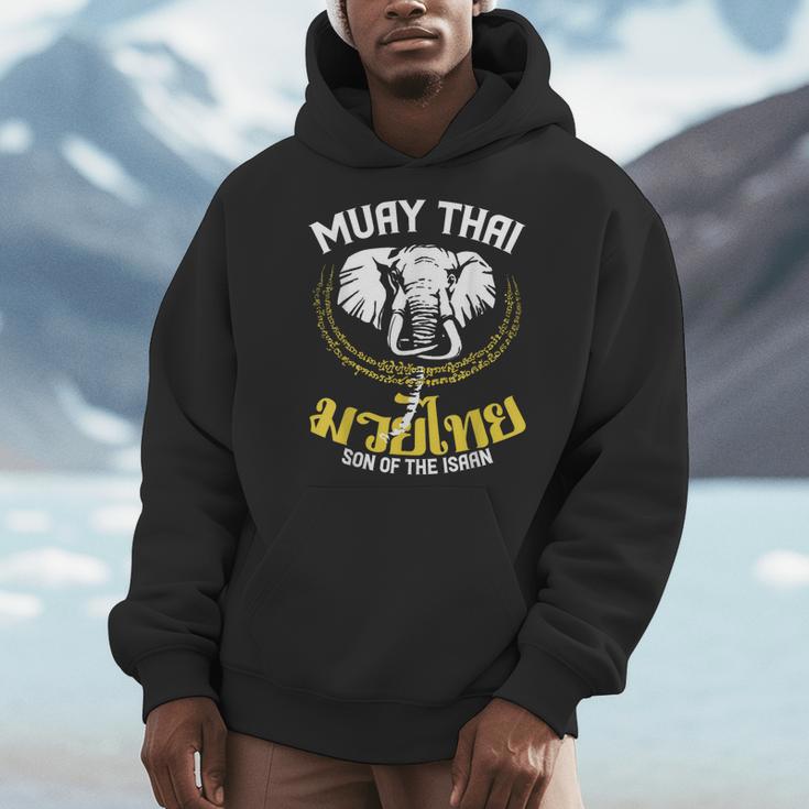 Muay Thai Thai Boxing Elephant Martial Arts T-Shirt Men Hoodie
