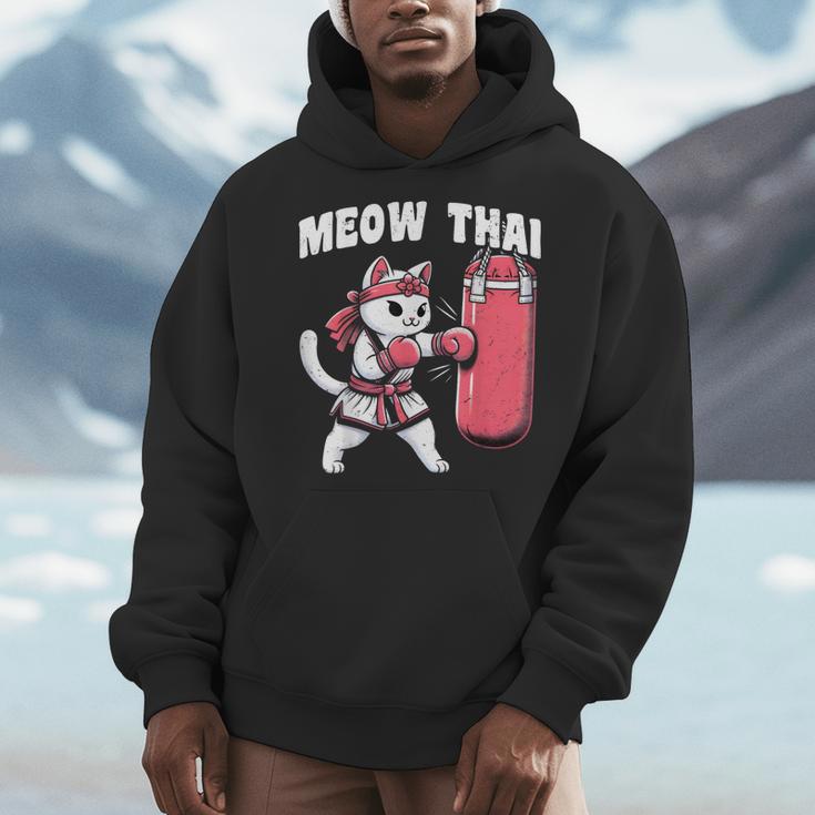 Muay Thai Cat Meow Thai Women Neko Costume Muay Thai Men Hoodie