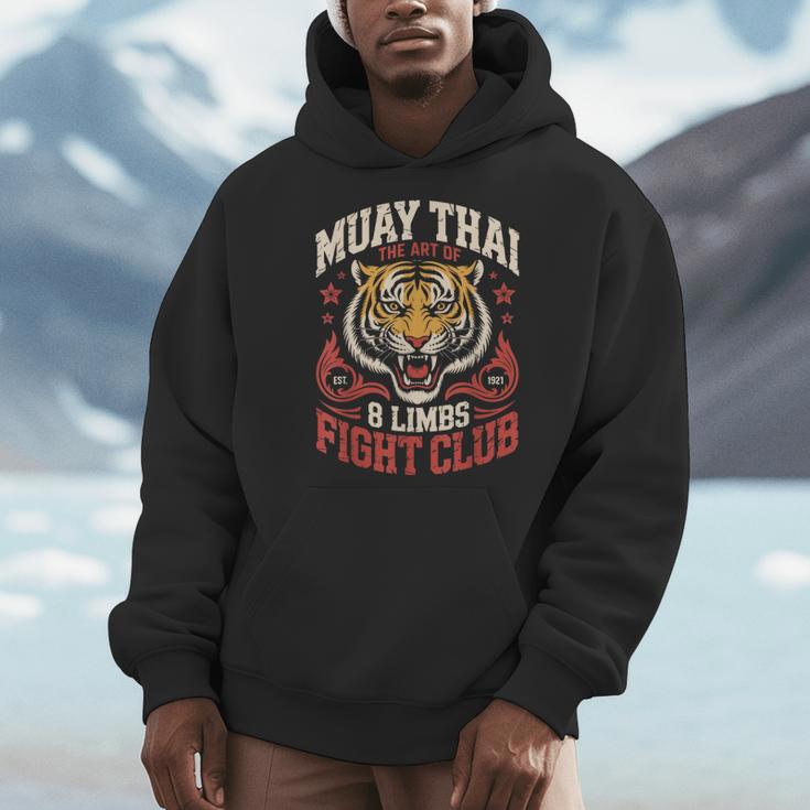 Muay Thai Fighter Tiger 8 Limbs Thai Boxing Men Hoodie Muay Thai Fighter Tiger 8 Limbs Thai Boxing Men Hoodie