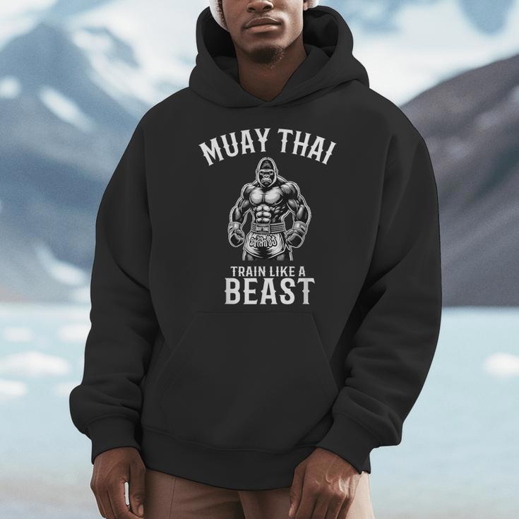 Muay Thai Gorilla Kickboxing And Gorilla Thai Boxing Men Hoodie Muay Thai Gorilla Kickboxing And Gorilla Thai Boxing Men Hoodie