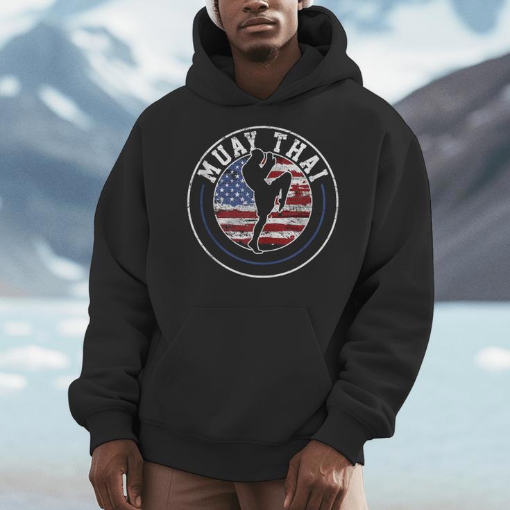 Muay Thai Kickboxing Vintage Men Hoodie Muay Thai Kickboxing Vintage Men Hoodie