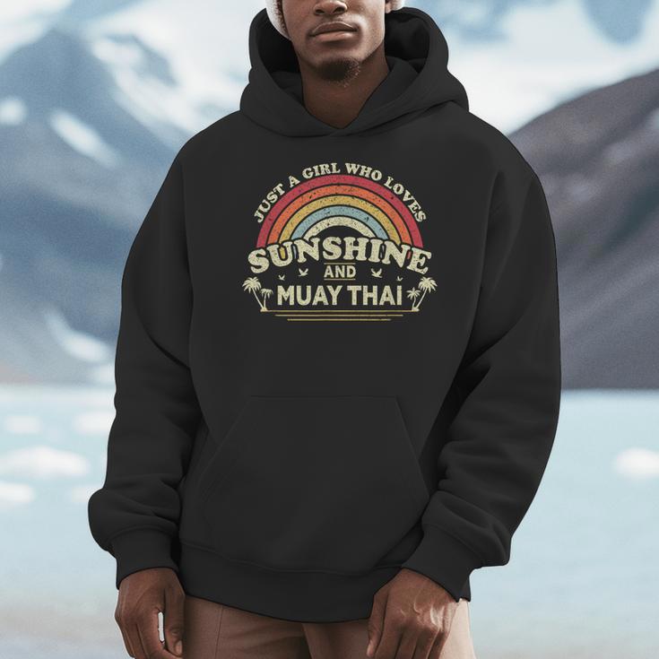 Muay Thai Shirt A Girl Who Loves Sunshine And Muay Thai Men Hoodie