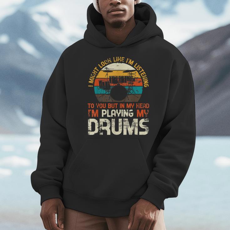 Musician Drummer Music Lover Drum Kit Men Hoodie Musician Drummer Music Lover Drum Kit Men Hoodie