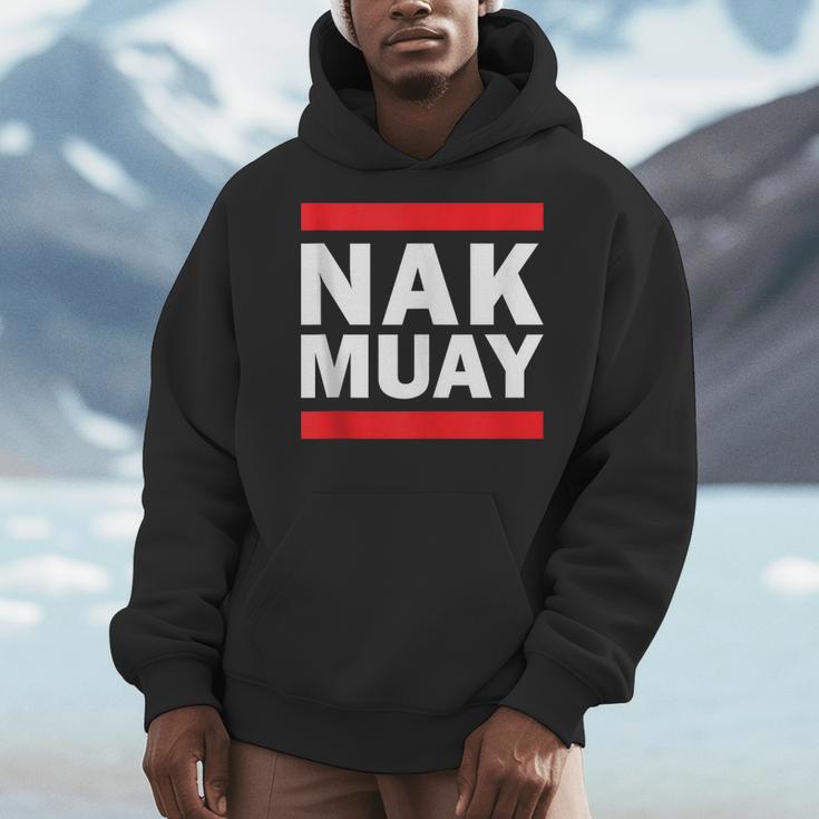 Nak Muay Thai Kickboxing KnuckMuay Thai Kickboxing Kickboxer Fighter MMA Men Hoodie