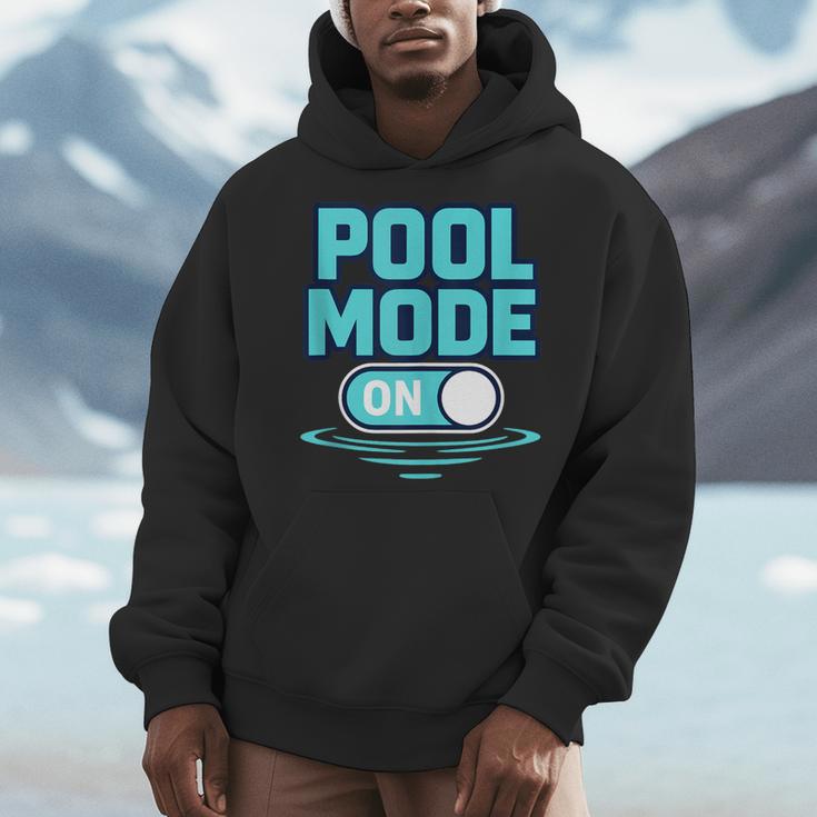 Pool Mode On Summer Swimming Vacation Men Hoodie