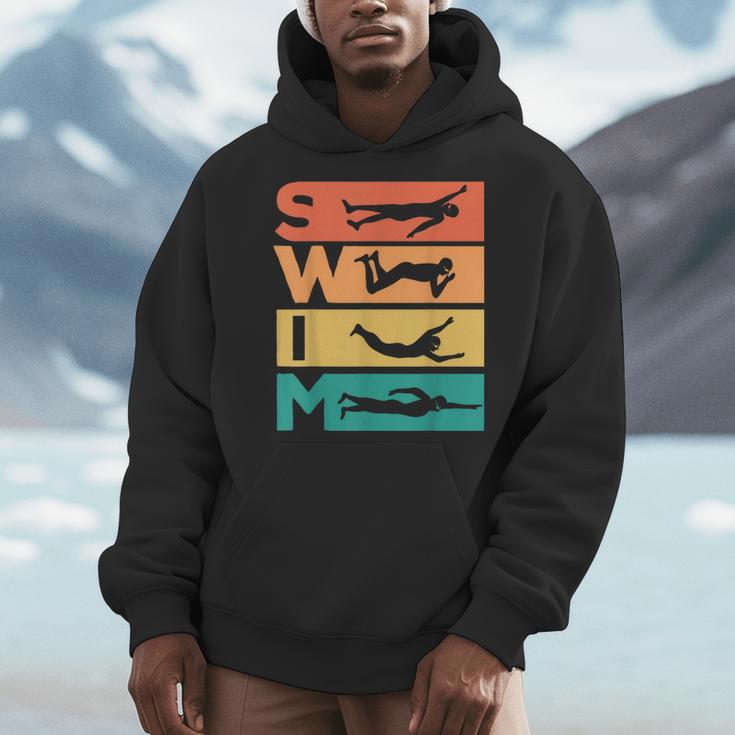 Retro Vintage Swimming For Swimmers Men Hoodie Retro Vintage Swimming For Swimmers Men Hoodie